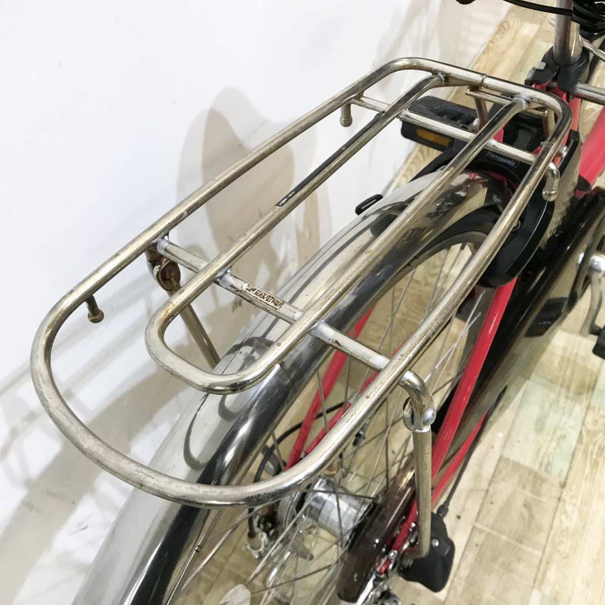 中古電動自転車 パナソニック ビビDX レッド 26インチ KL085