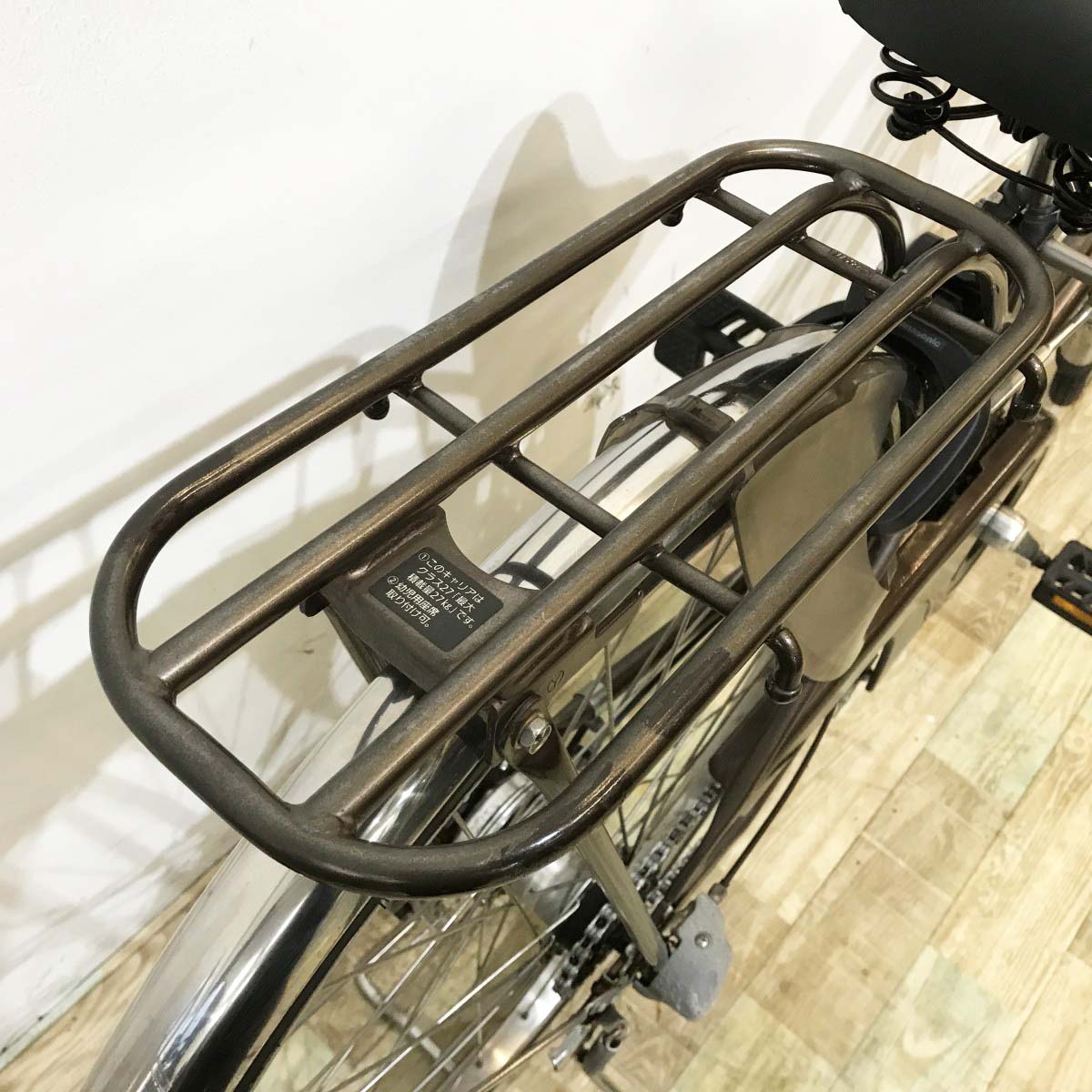 中古電動自転車 パナソニック ティモW ブラウン 26インチ KL088