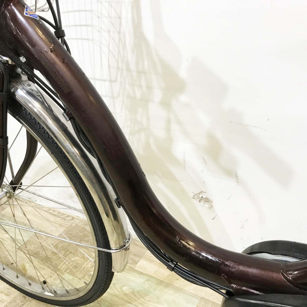中古電動自転車 ブリヂストン アシスタU DX ブラウン 26インチ KL089