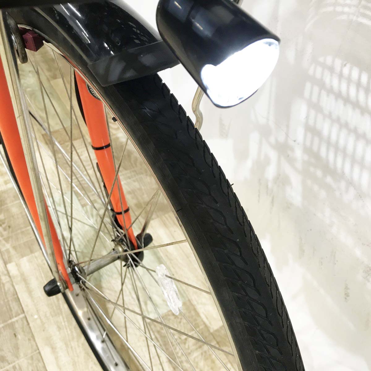 中古電動自転車 ヤマハ PAS ウィズ オレンジ 26インチ KL090