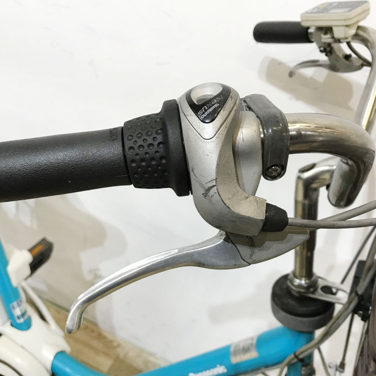 中古電動自転車 パナソニック ビビDX ブルー 26インチ KL096