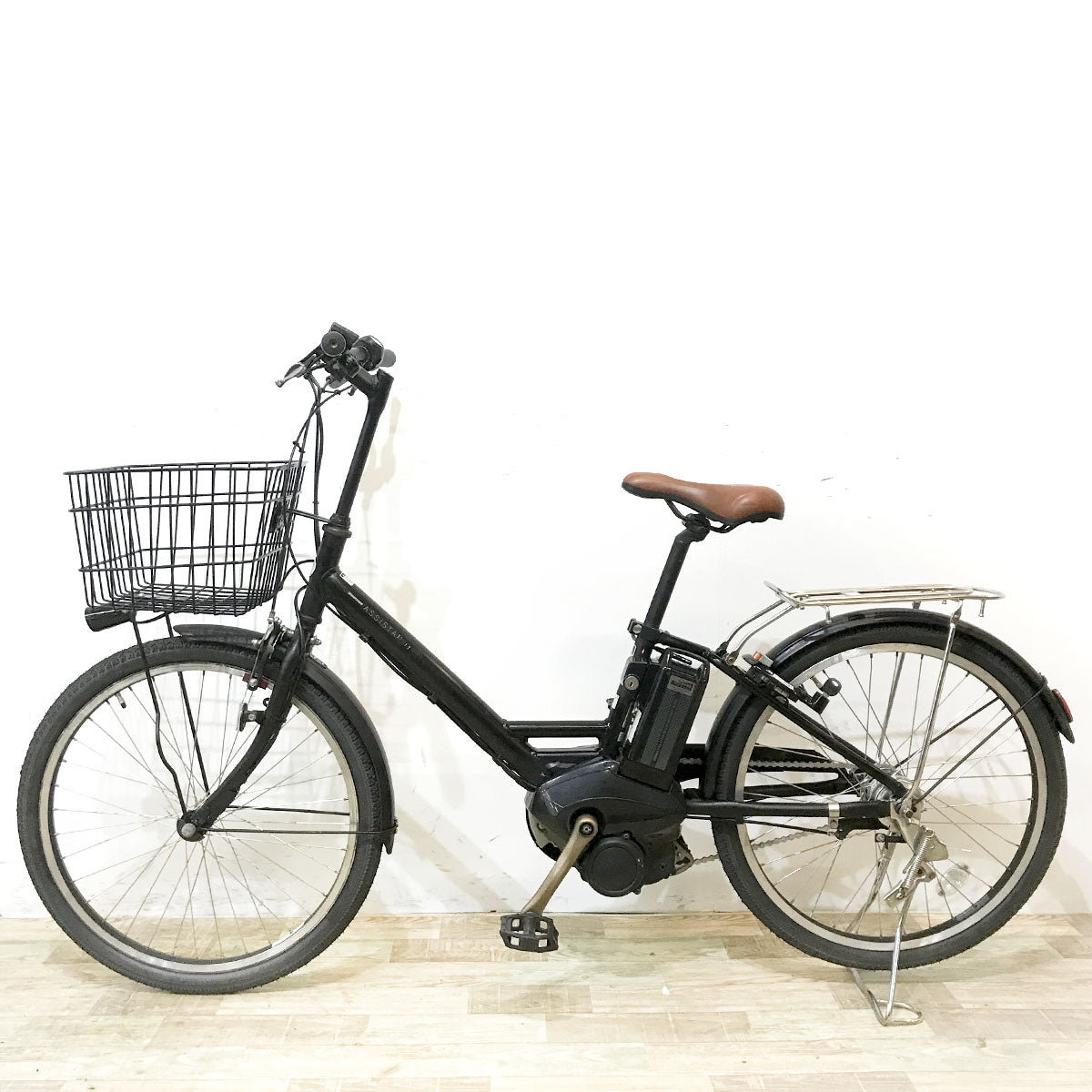 中古電動自転車 ブリヂストン アシスタユニ ブラック 24インチ KL097