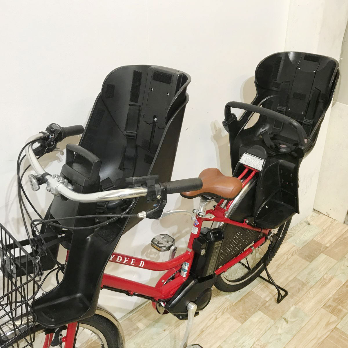 中古電動自転車 ブリヂストン ハイディツー レッド 26インチ KL101