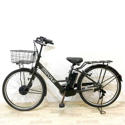 ブリヂストン ステップクルーズe（デュアルドライブ） カーキ 26インチ KL103 【中古車】