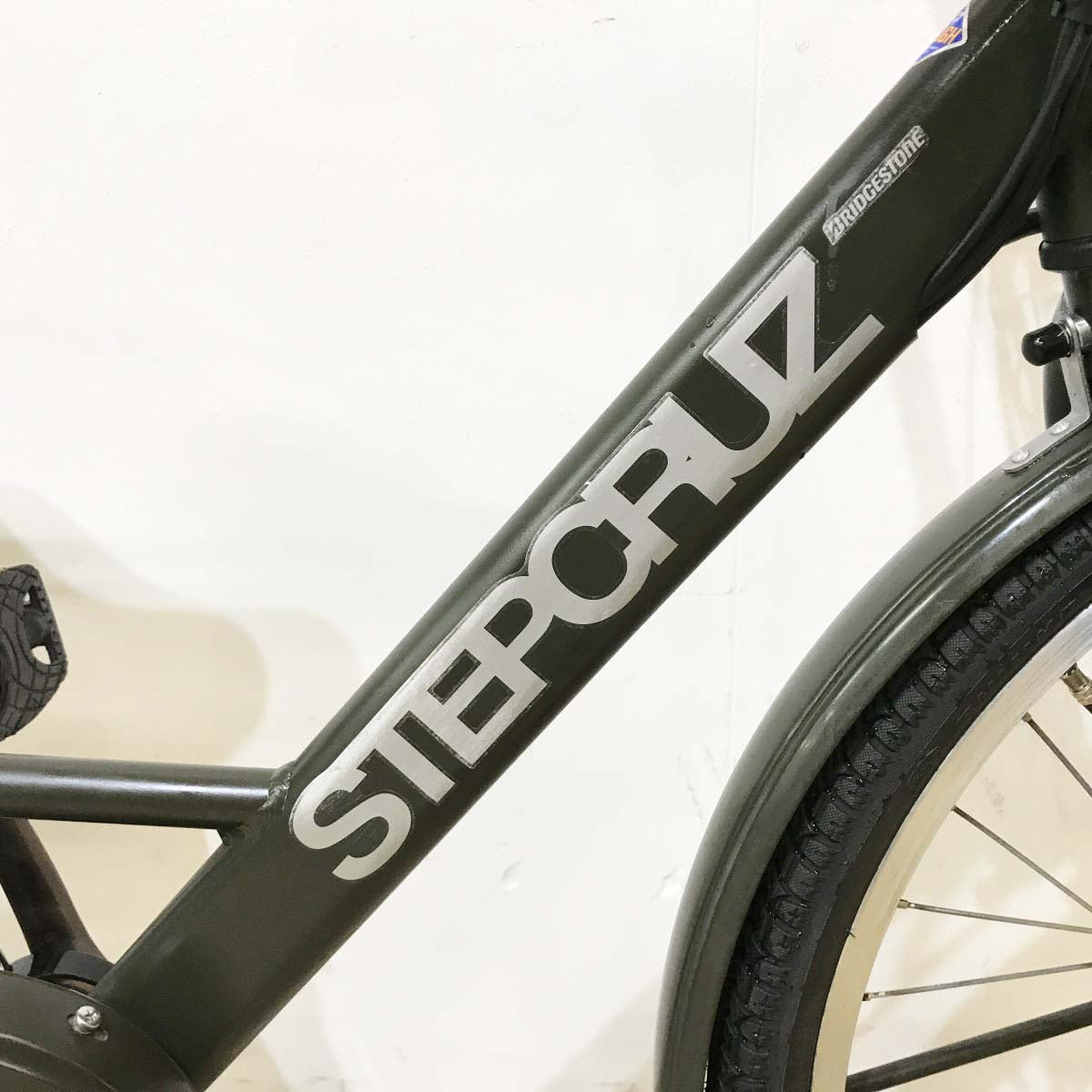 中古電動自転車 ブリヂストン ステップクルーズe カーキ 26インチ KL103