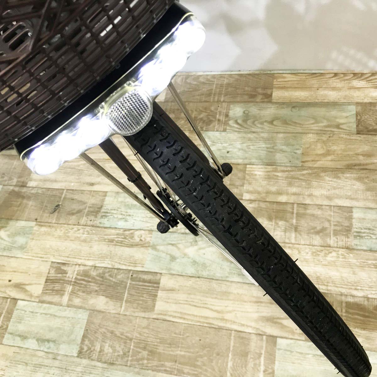 中古電動自転車 パナソニック ビビDX ブラウン 26インチ KL104