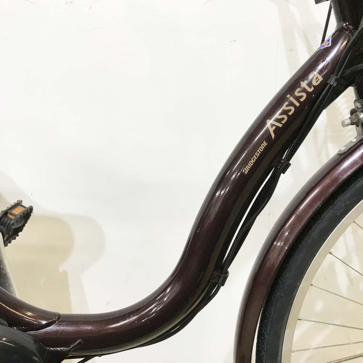 中古電動自転車 ブリヂストン アシスタベーシック ブラウン 26インチ KL109