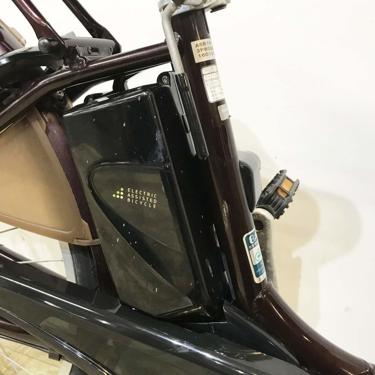 中古電動自転車 ブリヂストン アシスタベーシック ブラウン 26インチ KL109