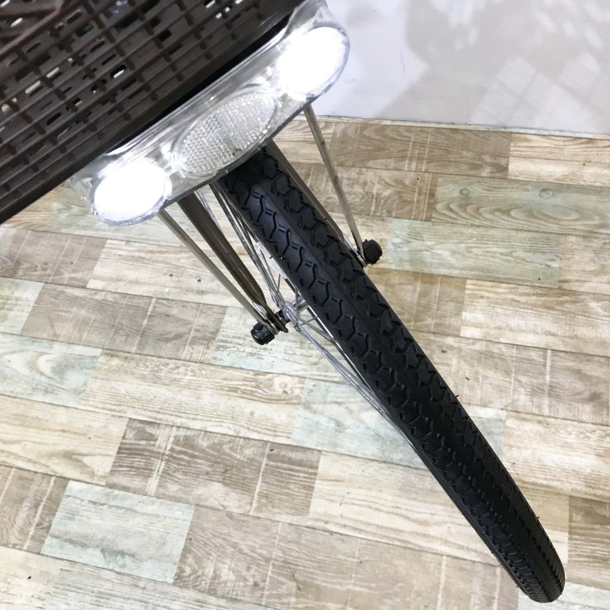 中古電動自転車 パナソニック ビビTX ブラウン 26インチ KL113