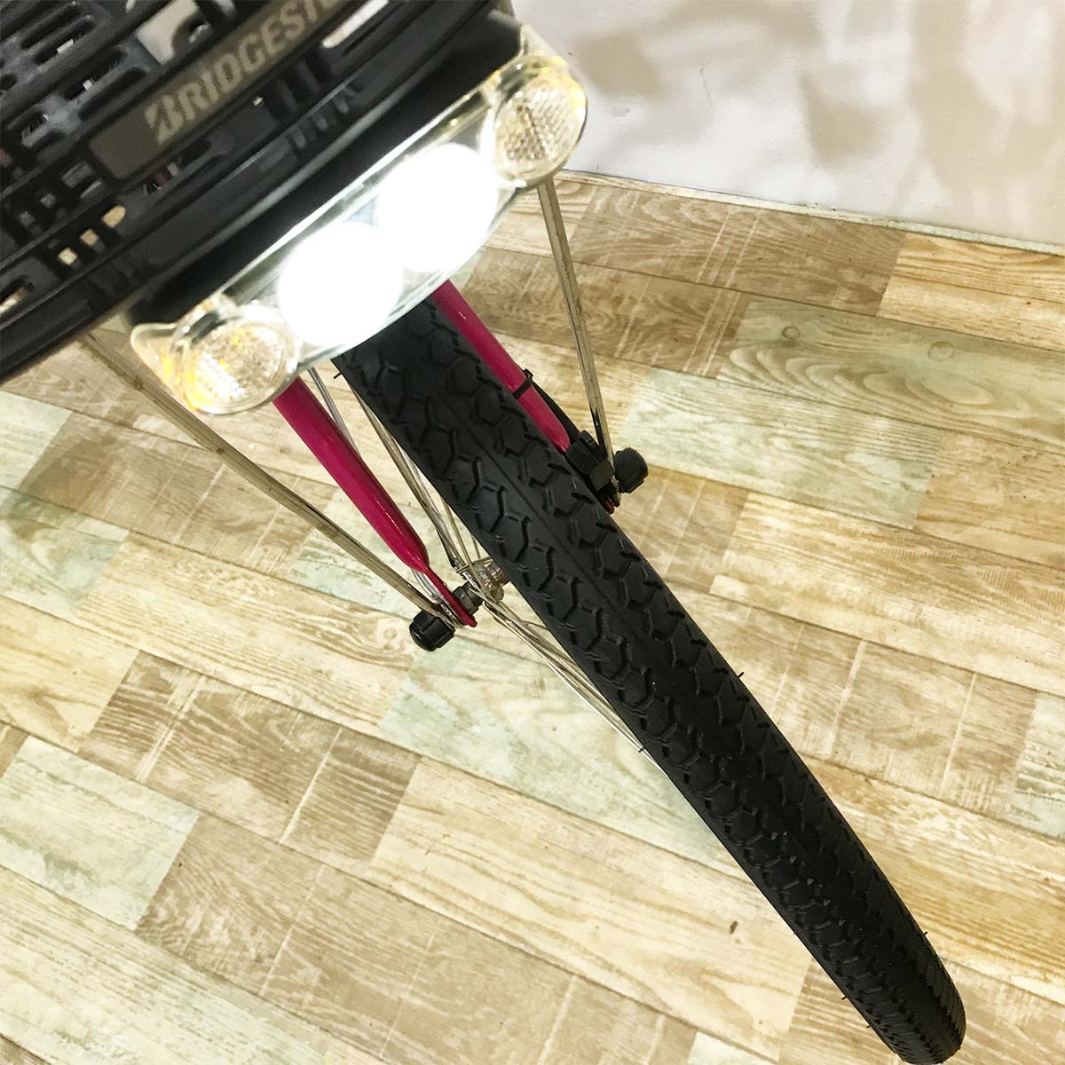 中古電動自転車 ブリヂストン アシスタ ピンク 24インチ KL121