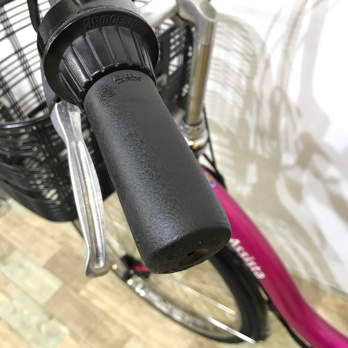 中古電動自転車 ブリヂストン アシスタ ピンク 24インチ KL121