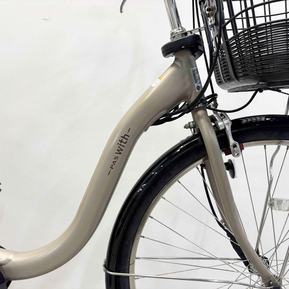 中古電動自転車 ヤマハ PAS ウィズ ベージュ 26インチ SR428Y – e-CHARIty