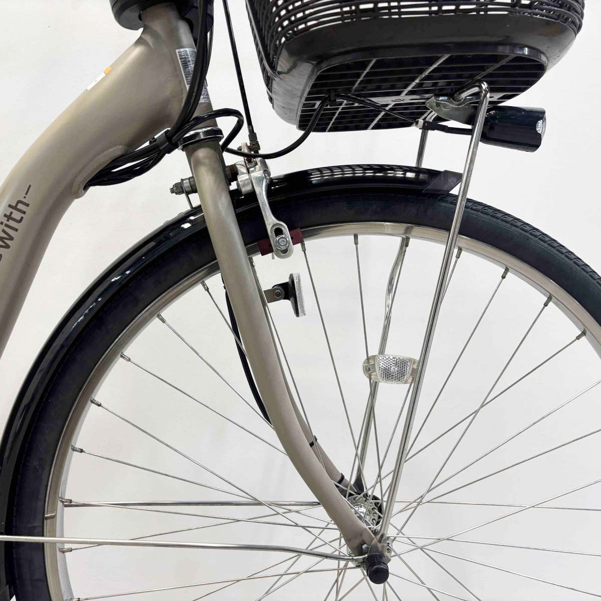 中古電動自転車 ヤマハ PAS ウィズ ベージュ 26インチ SR428Y