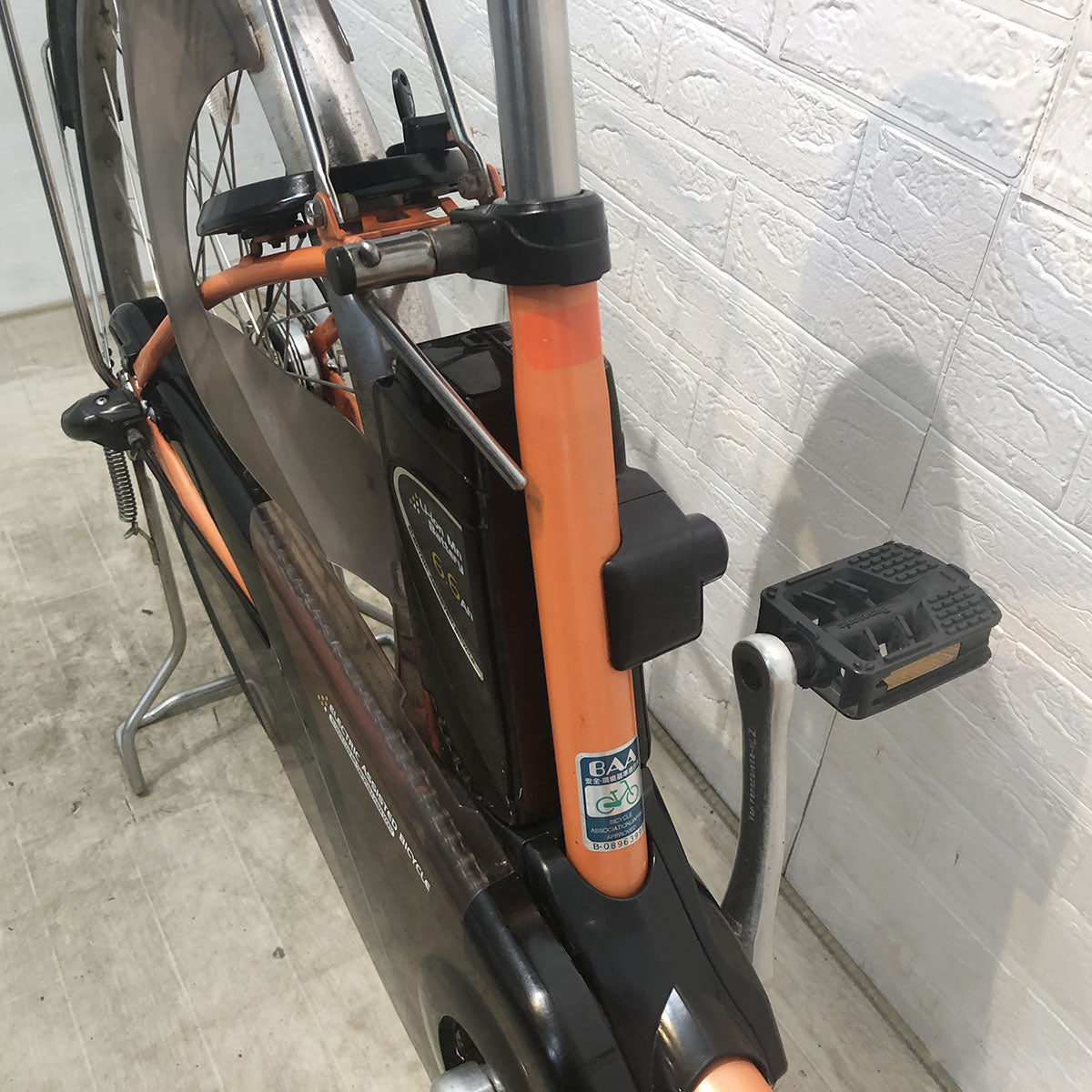 中古電動自転車 パナソニック ビビ DX オレンジ 26インチ YE080