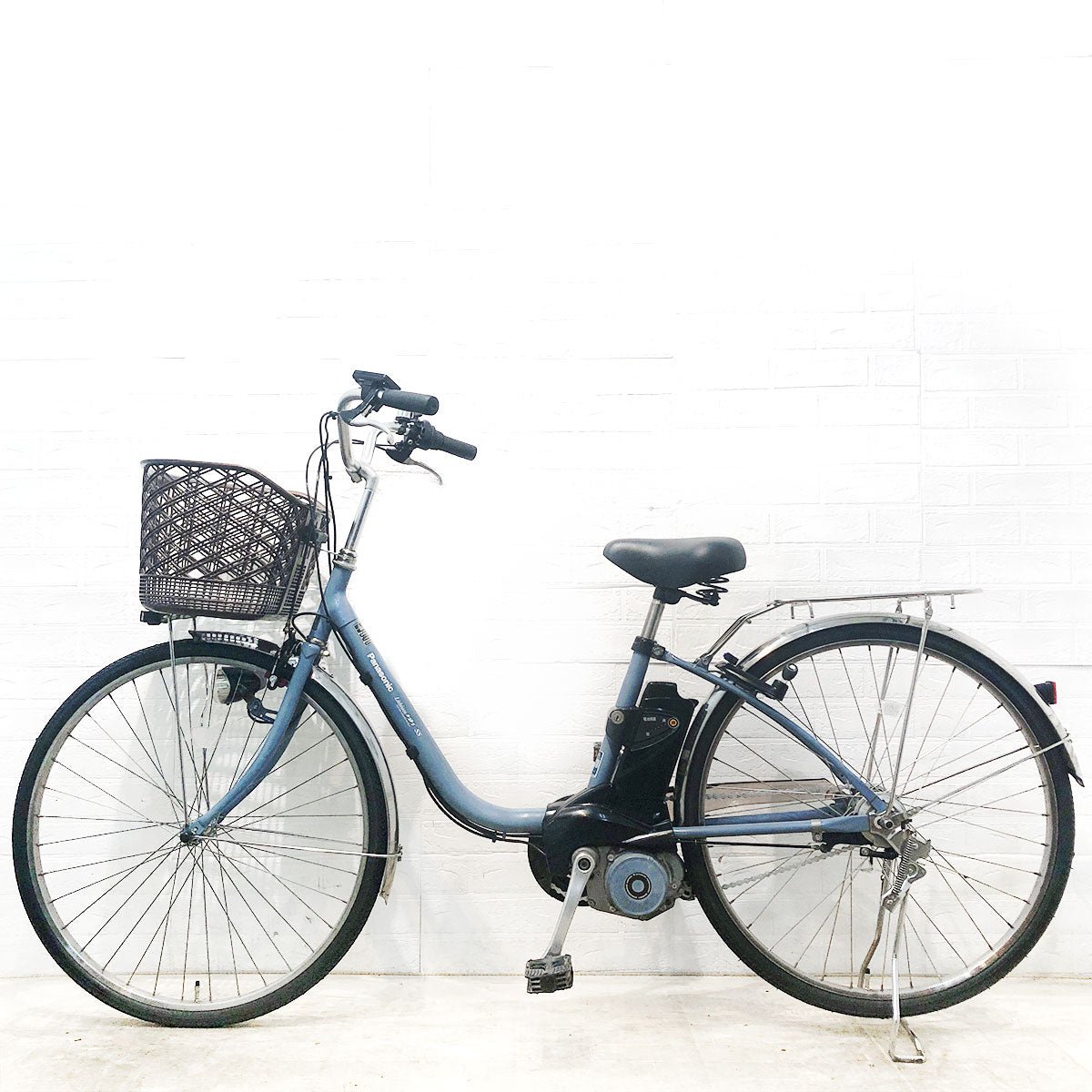 中古電動自転車 パナソニック ビビ SS ブルー 26インチ YE081