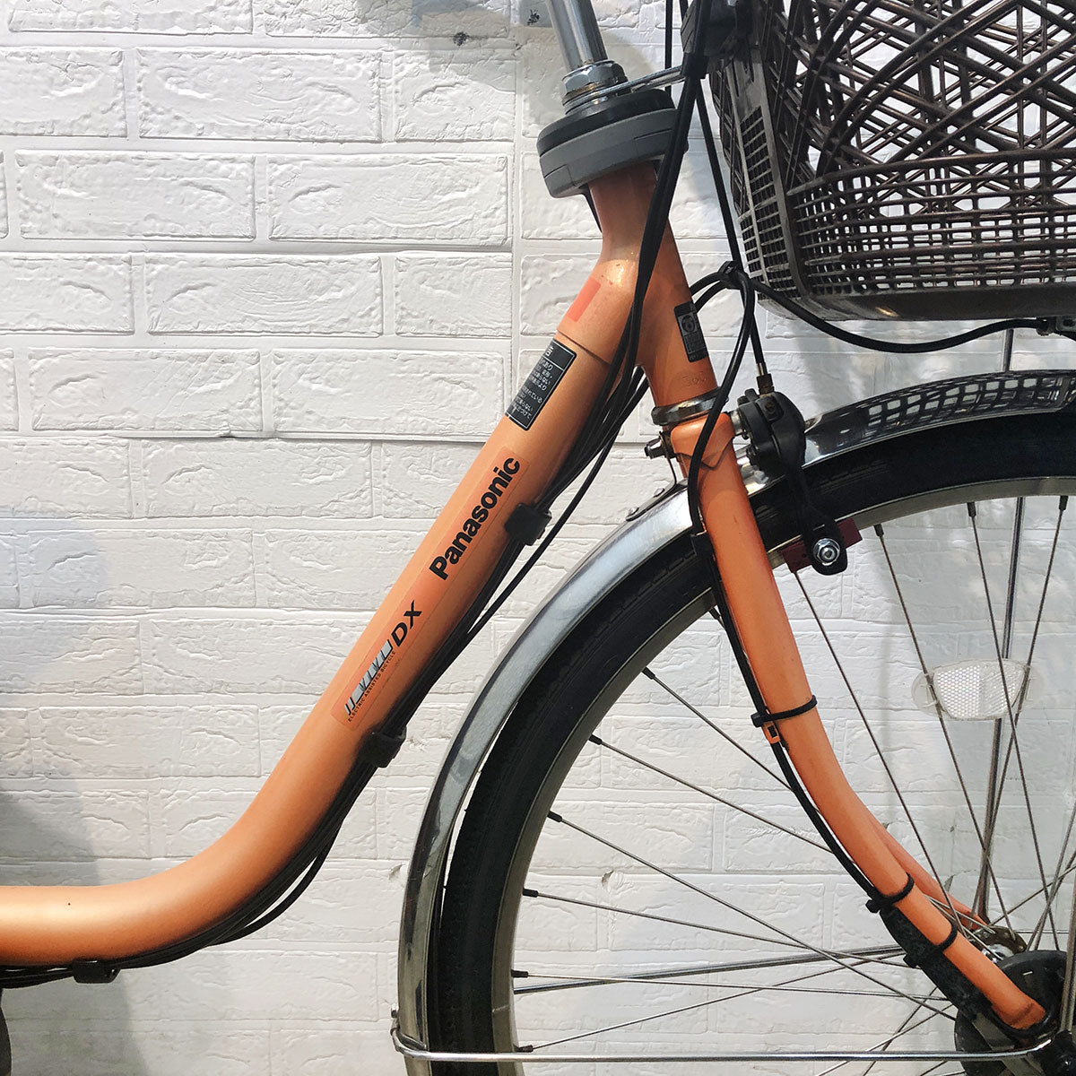 中古電動自転車 パナソニック ビビ DX オレンジ 26インチ YE082