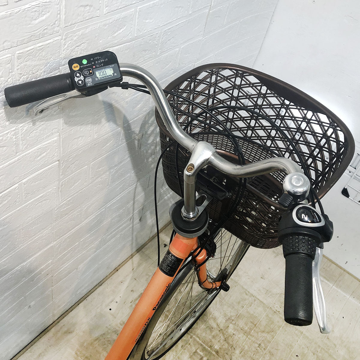 中古電動自転車 パナソニック ビビ DX オレンジ 26インチ YE082