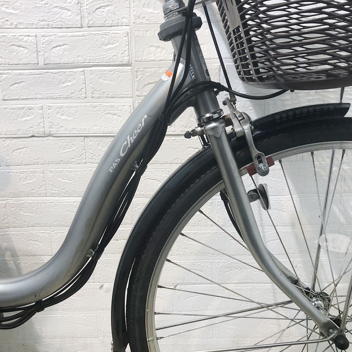中古電動自転車 ヤマハ PAS Cheer パス チア シルバー 26インチ YE085