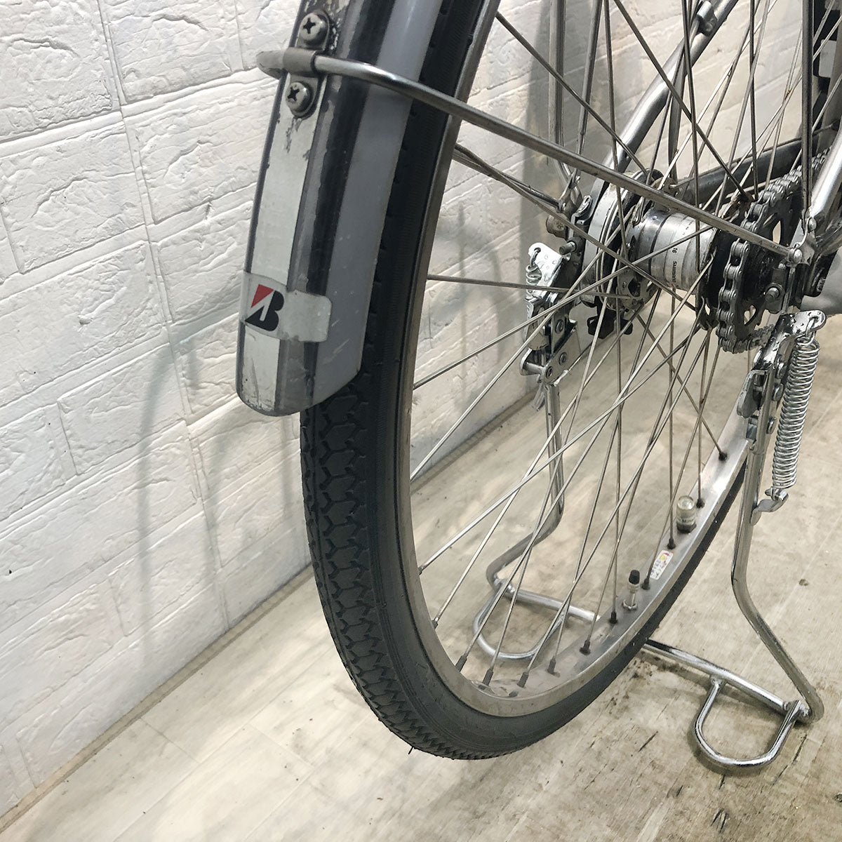 中古電動自転車 ブリヂストン アシスタ DX シルバー 26インチ YE093