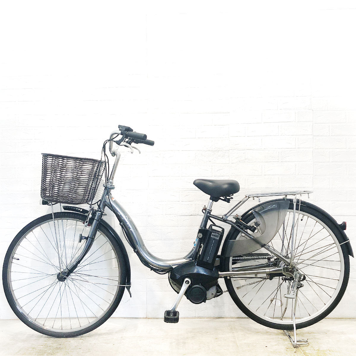 中古電動自転車 ヤマハ PAS Cheer パス チア シルバー 26インチ YE095