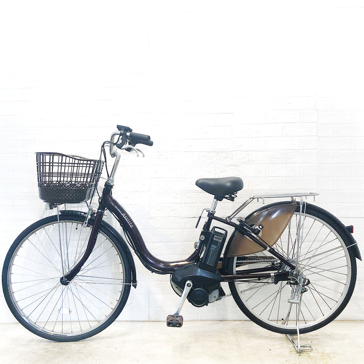 中古電動自転車 ブリヂストン アシスタ DX ブラウン 26インチ YE096