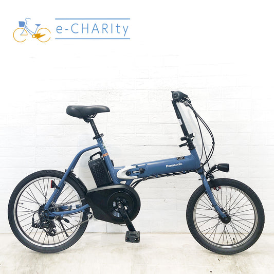 折りたたみ パナソニック オフタイム ブルー 前18×後20インチ YF007 【中古車】