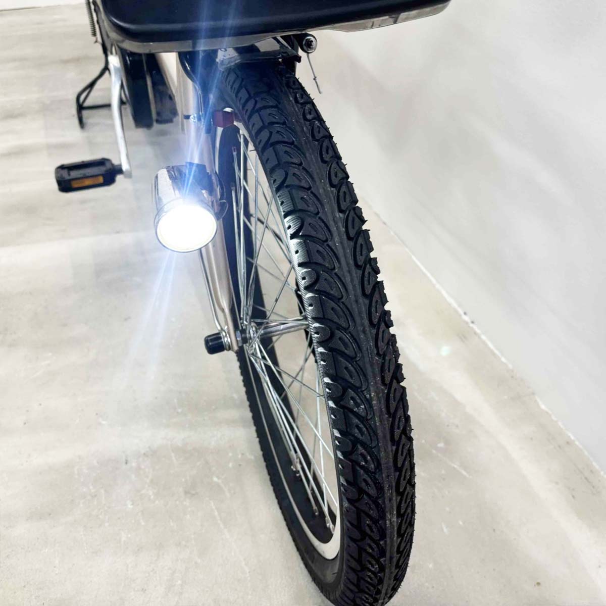 中古電動自転車 ブリヂストン アンジェリーノプティットe ベージュ 20インチ YJ145