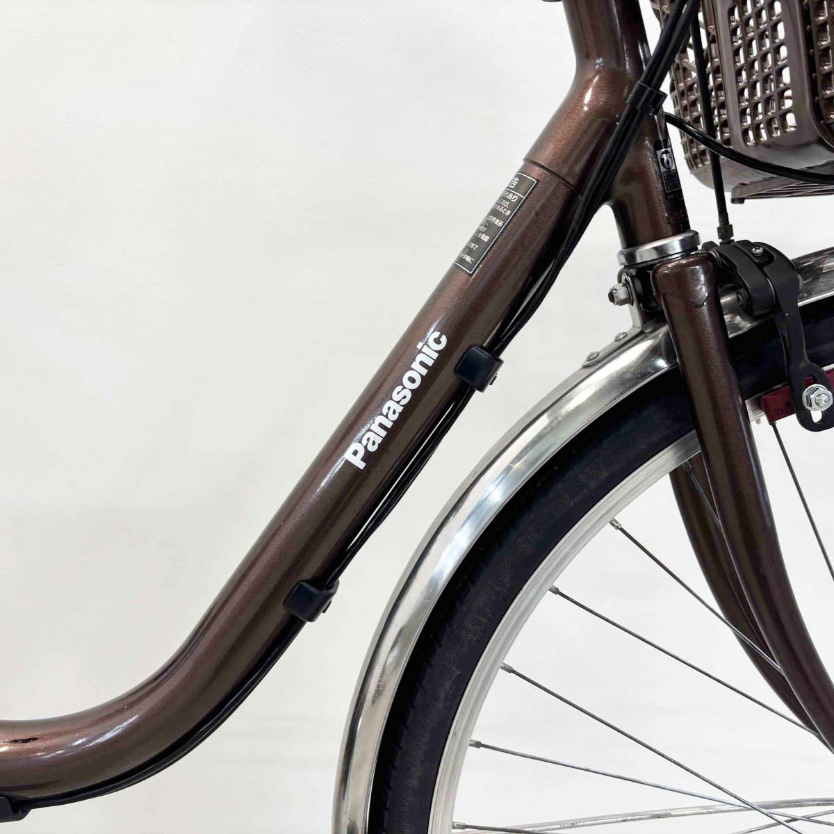 中古電動自転車 パナソニック ビビSX ブラウン 26インチ YJ147