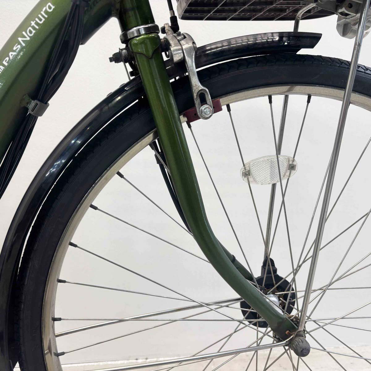 中古電動自転車 ヤマハ PAS ナチュラM グリーン 26インチ YJ152