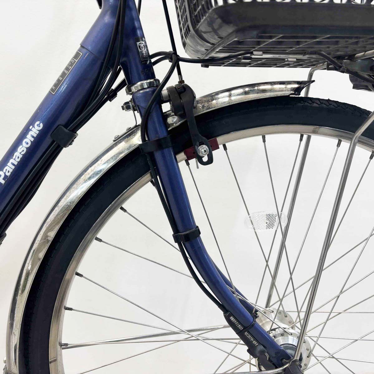 中古電動自転車 パナソニック ビビEX ブルー 26インチ YK005