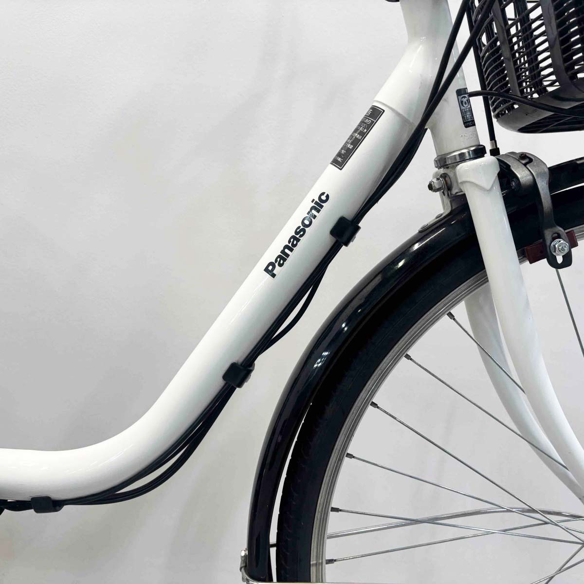 中古電動自転車 パナソニック ビビYX ホワイト 26インチ YK007