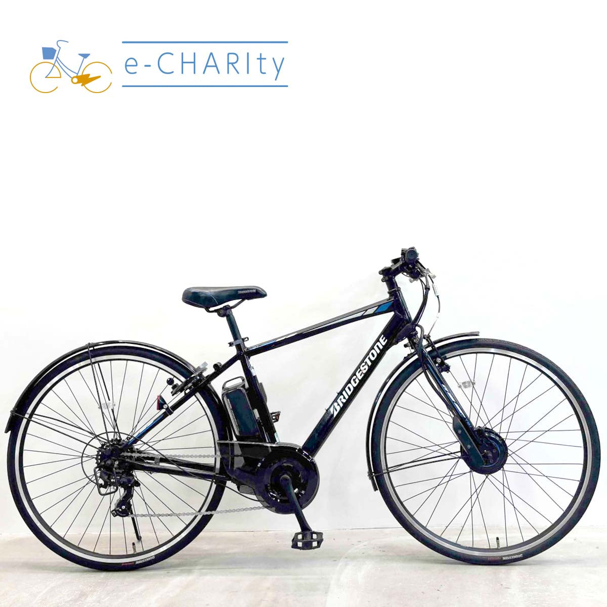 中古電動自転車 ブリヂストン TB1e ブラック 27インチ YK011