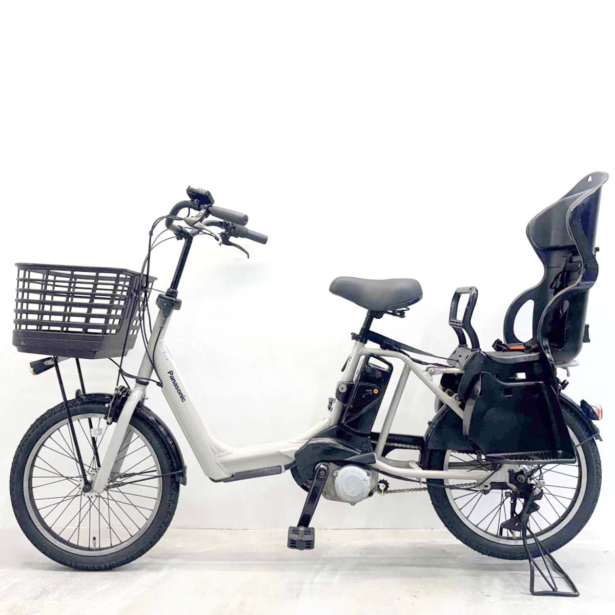 中古電動自転車 パナソニック ギュットアニーズ グレー 20インチ YK012