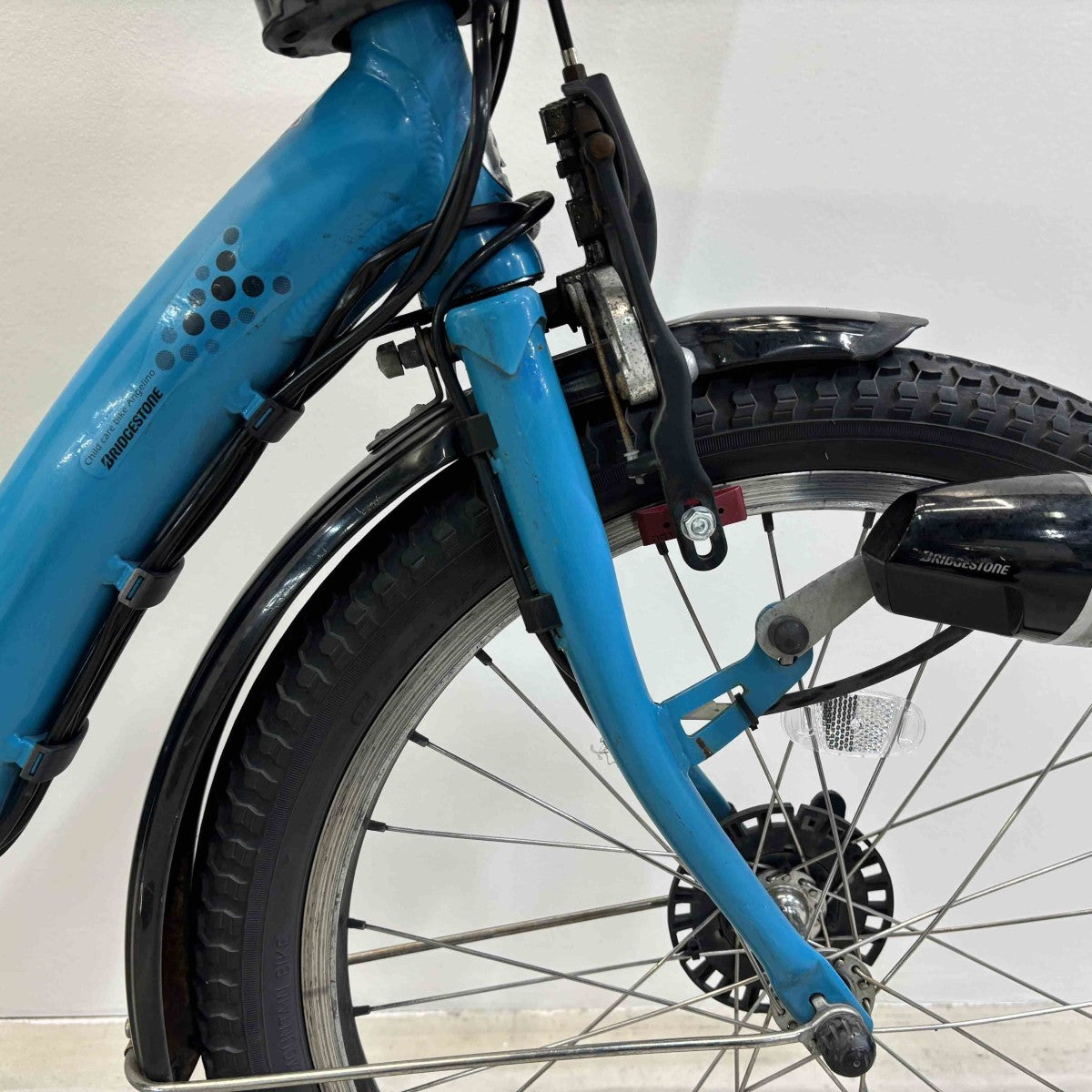 中古電動自転車 ブリヂストン アンジェリーノプティットe ブルー 20インチ YK013