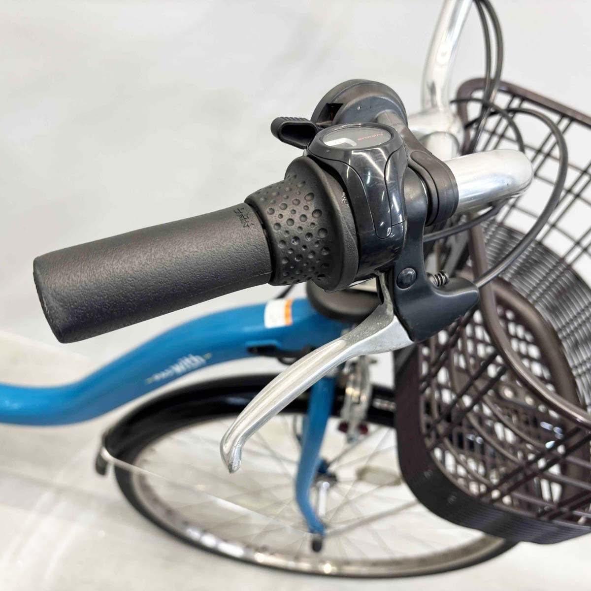 中古電動自転車 ヤマハ PAS ウィズ ブルー 26インチ YK020