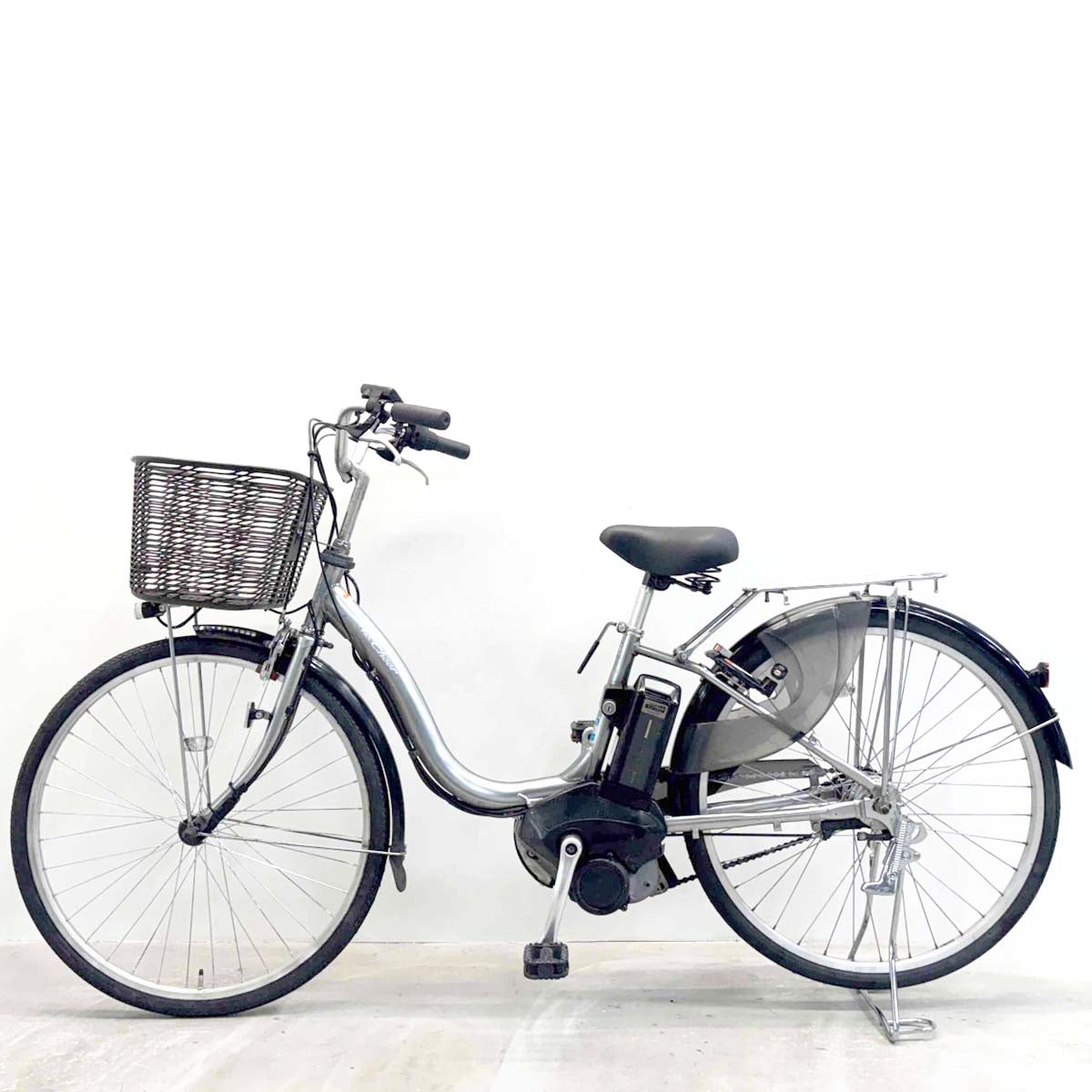中古電動自転車 ヤマハ PAS チア シルバー 26インチ YK027