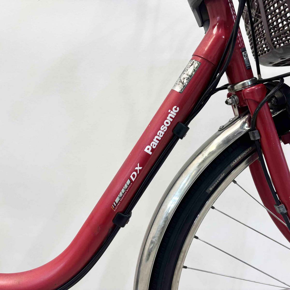 中古電動自転車 パナソニック ビビDX レッド 26インチ YK034
