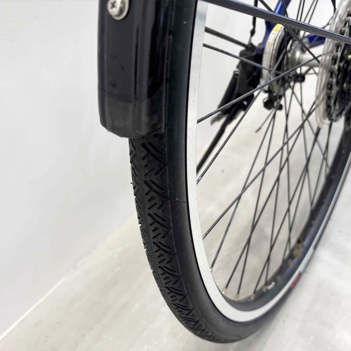 中古電動自転車 ブリヂストン TB1e ブルー 27インチ YK035