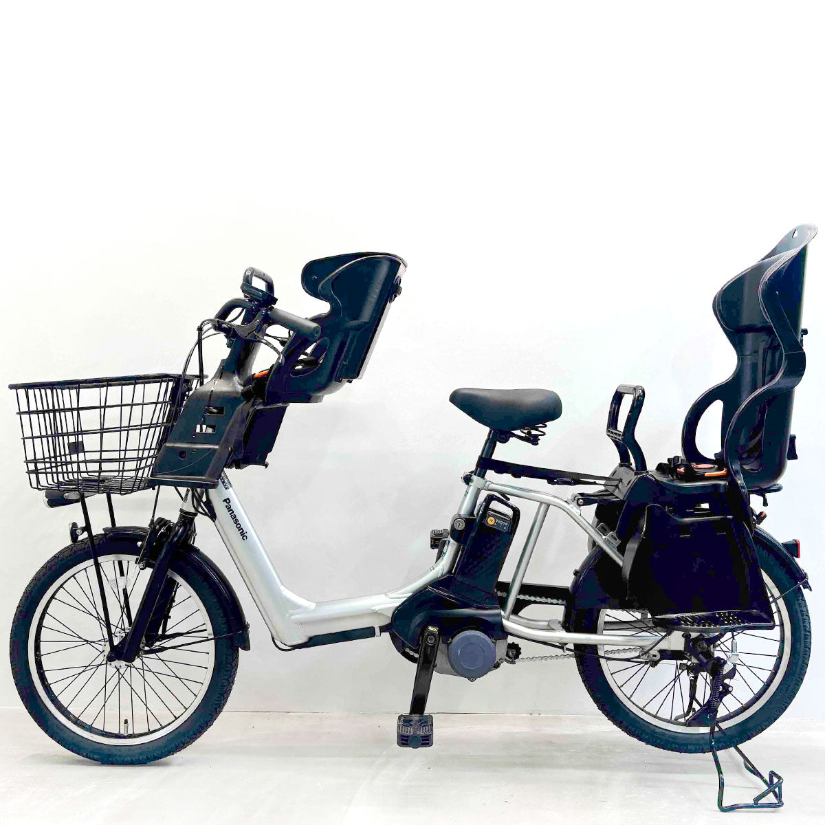 中古電動自転車 パナソニック ギュットアニーズ シルバー 20インチ YK039
