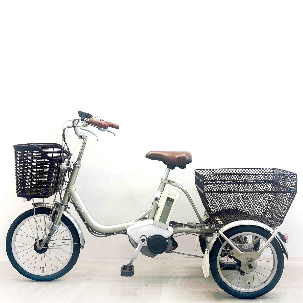 中古電動自転車 ヤマハ PAS ワゴン ゴールド 18×16インチ YK041