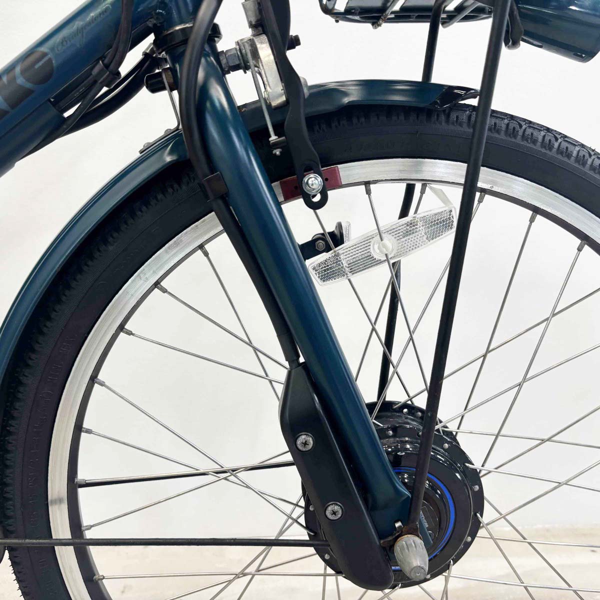 中古電動自転車 ブリヂストン ビッケグリ グリーン 24×20インチ YK045
