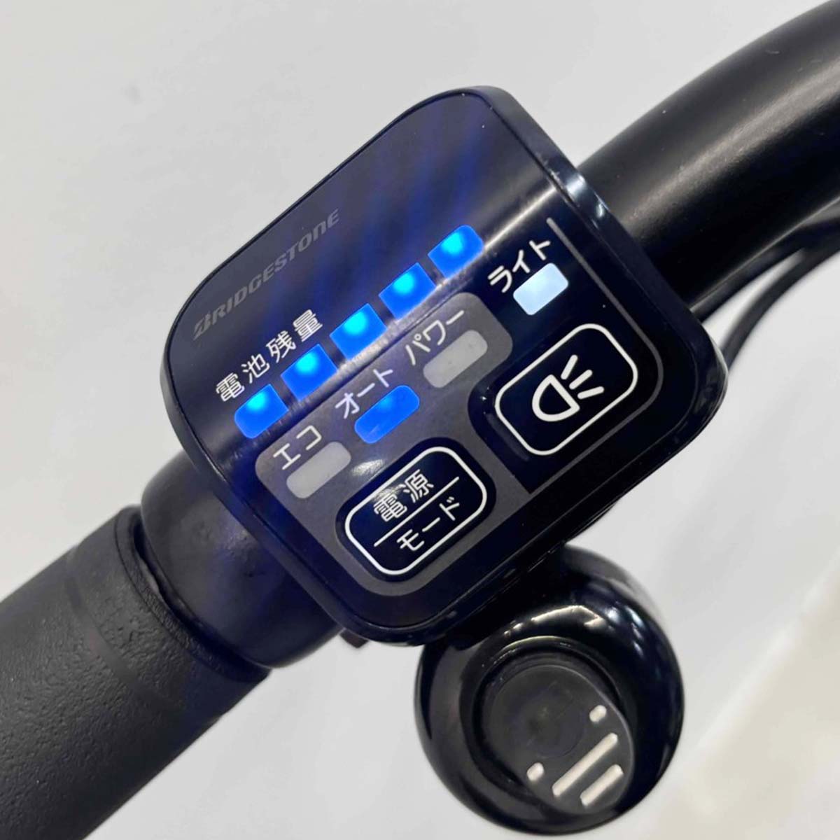 中古電動自転車 ブリヂストン ビッケグリ グリーン 24×20インチ YK045