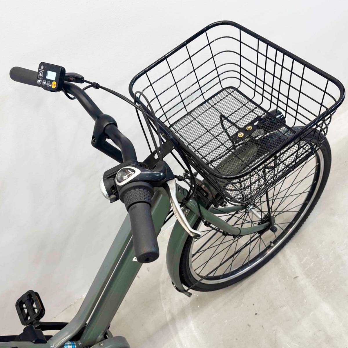 中古電動自転車 パナソニック ティモS カーキ 26インチ YK046