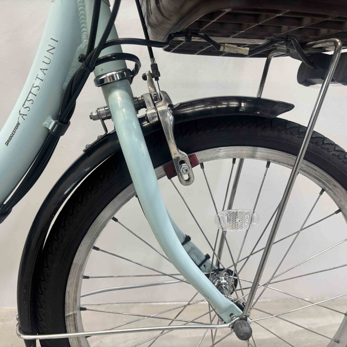 中古電動自転車 ブリヂストン アシスタユニ ブルー 20インチ YK047