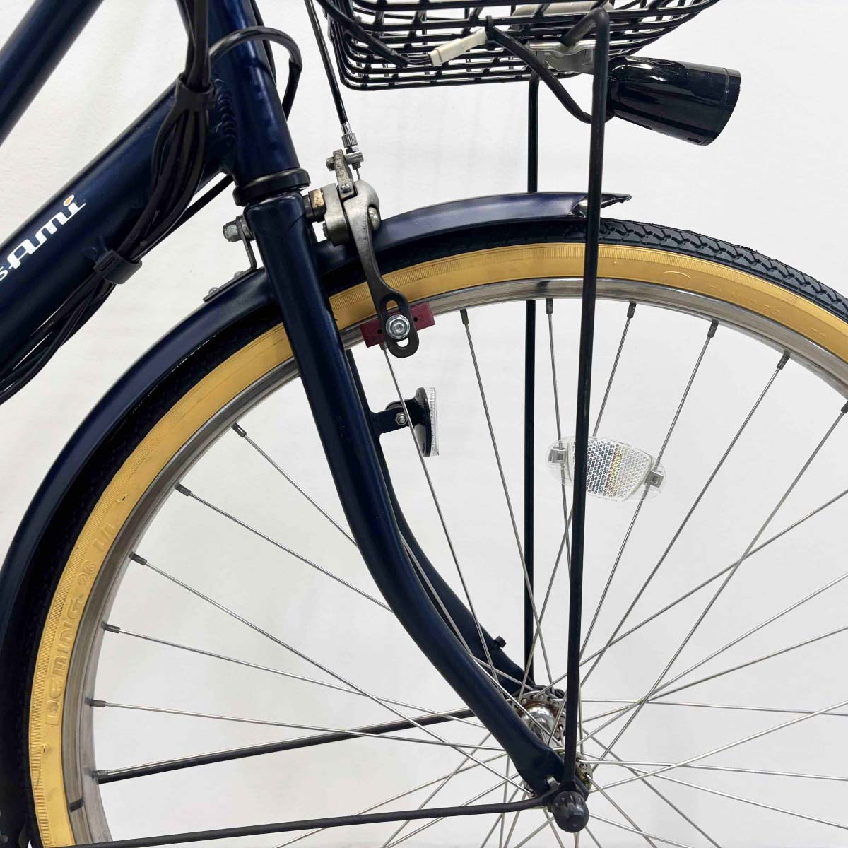 中古電動自転車 ヤマハ PAS アミ ネイビー 26インチ YK051
