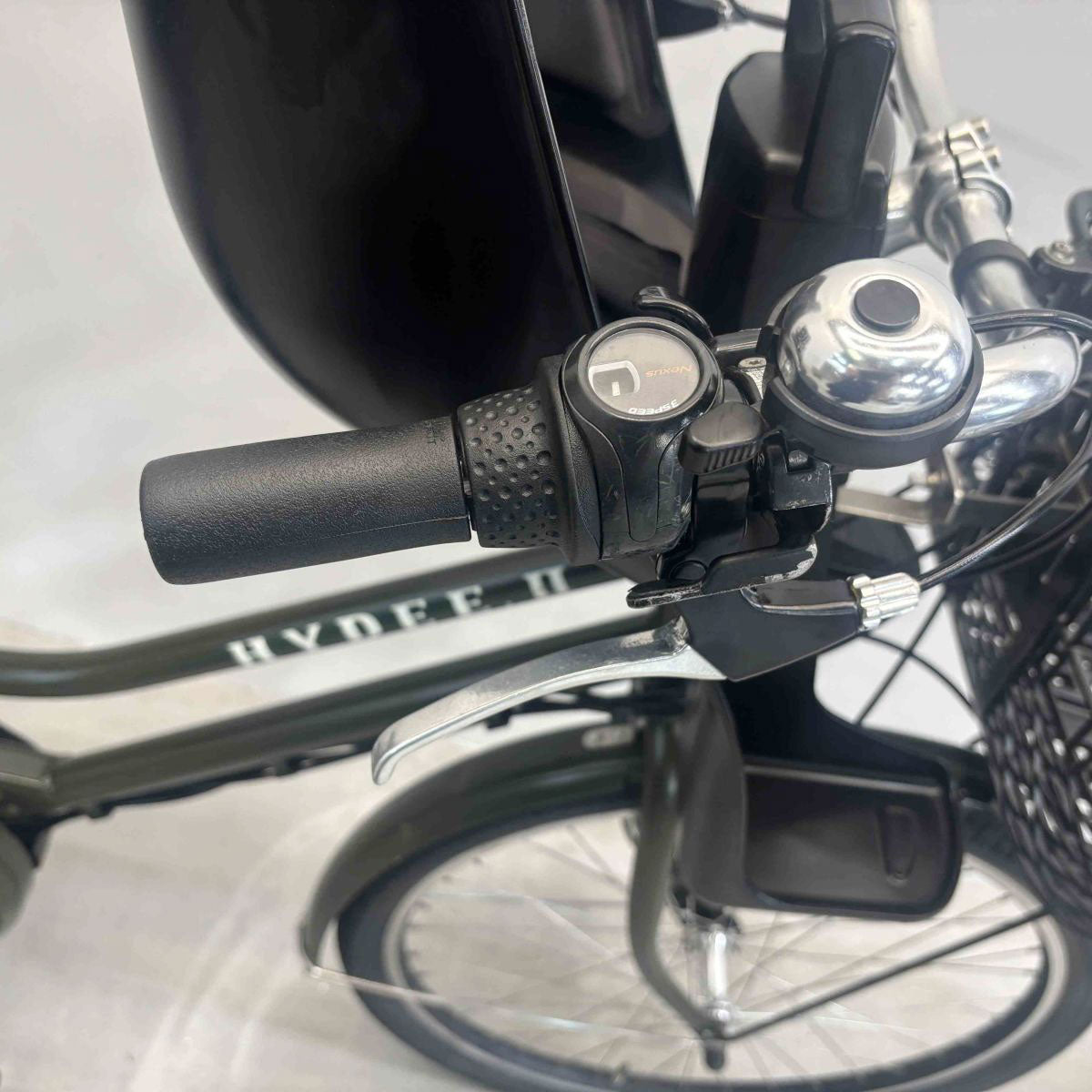 中古電動自転車 ブリヂストン ハイディツー カーキ 26インチ YK053