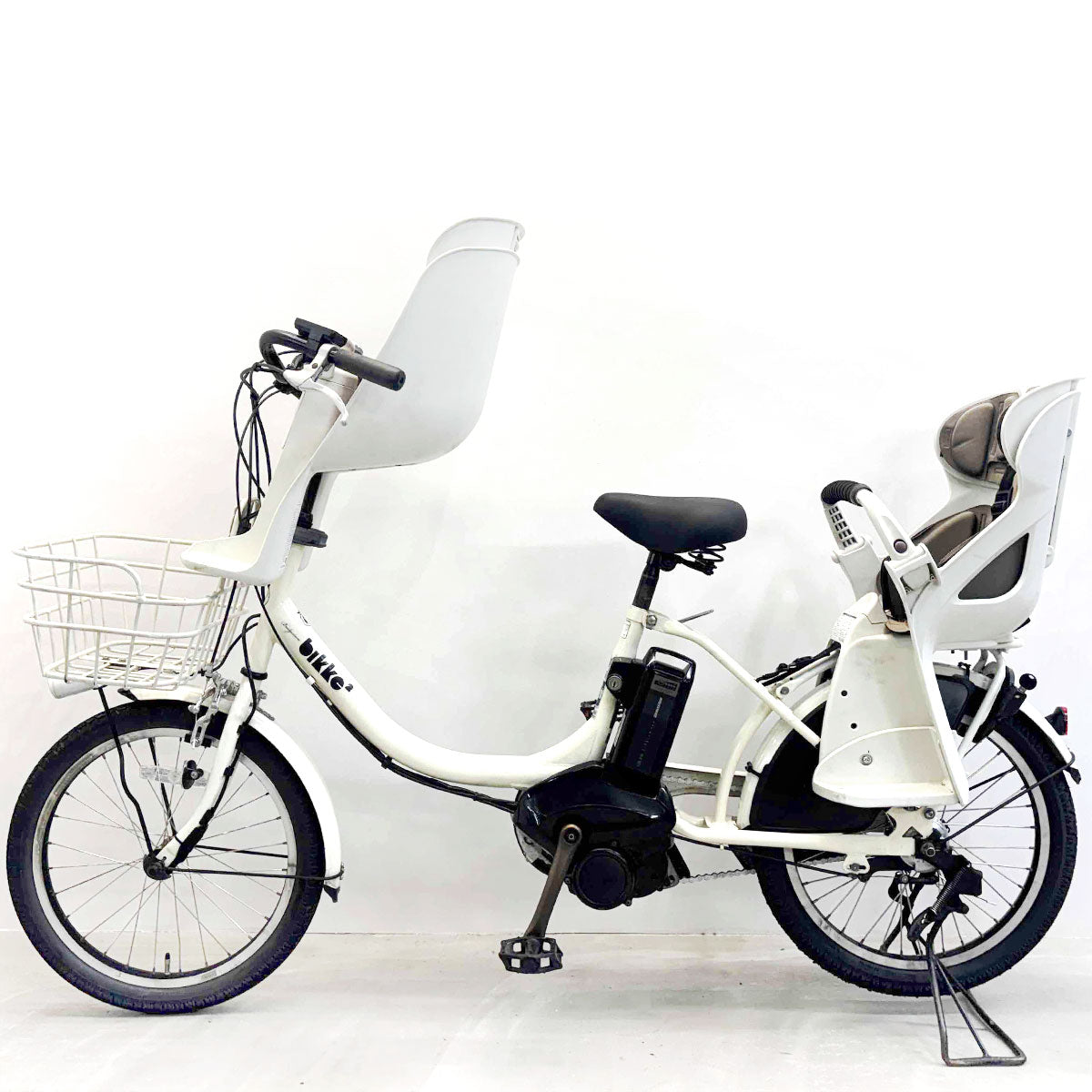中古電動自転車 ブリヂストン ビッケ2e ホワイト 20インチ YK056