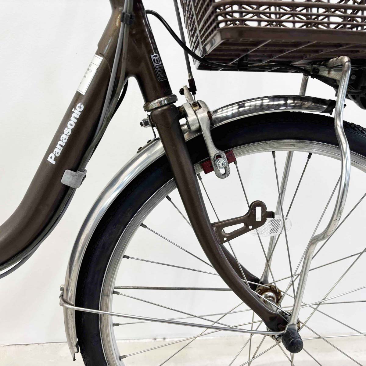 中古電動自転車 パナソニック ビビ20 ブラウン 20インチ YK067