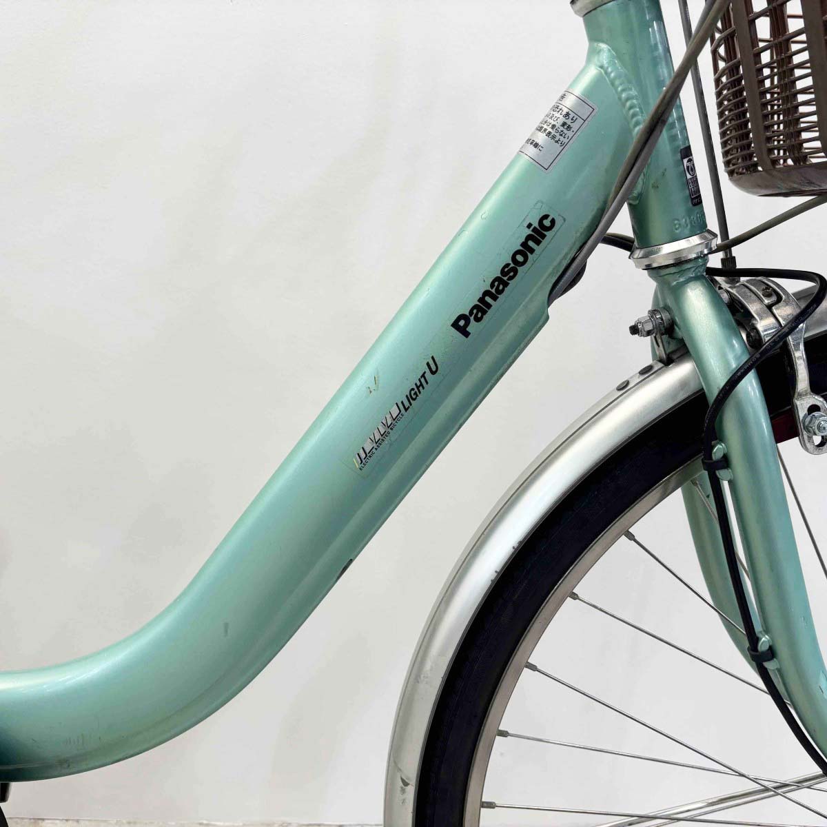 中古電動自転車 パナソニック ビビライトU グリーン 26インチ YK068