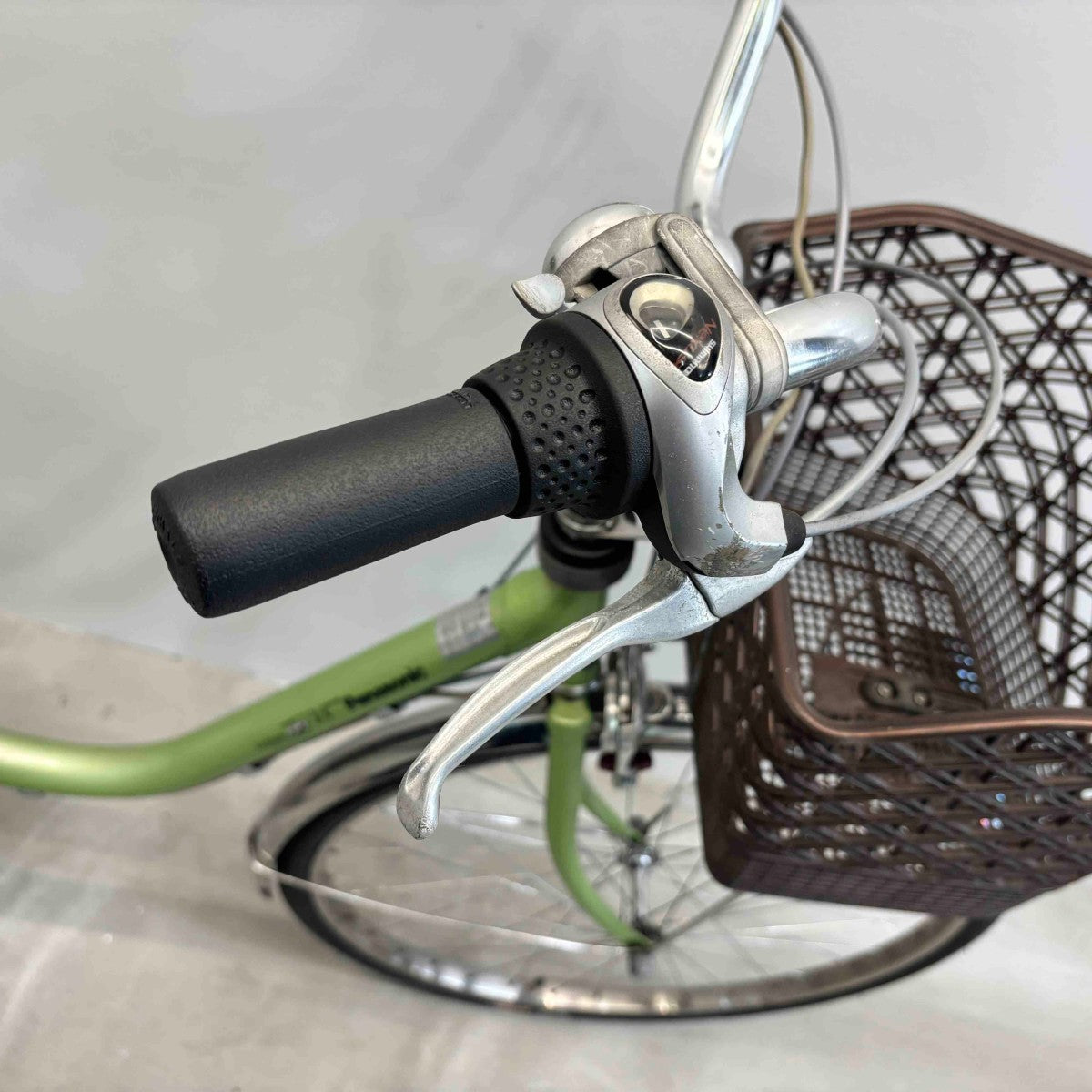 中古電動自転車 新品バッテリー パナソニック ビビEX グリーン 26インチ YK069